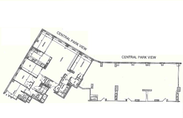 5 Bedroom floor plan 30 Lincoln Plaza apartments Upper West Side