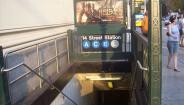 Chelsea subway - 14th Street &amp; 8th Avenue Subway Station [A, C, E, L train] Entrance