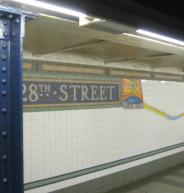 Chelsea subway - 28th Street &amp; Broadway Subway Station [N, R, W train]