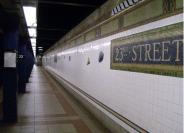Gramercy Park subway - 23rd Street &amp; Broadway Subway Station [N, R, W train] platform