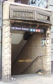 Harlem subway - 145th Street &amp; St. Nicholas Avenue Subway Station [A, B, C, D train] Entrance