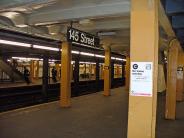 Harlem subway - 145th Street &amp; St. Nicholas Avenue Subway Station [A, B, C, D train] platform
