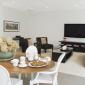 One Columbus Place apartments Living Dining Area