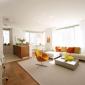 Living Room of Apartment Rentals at the Ashley 