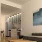 37 Wall Street Living Area and Kitchen - NYC Rental Apartments