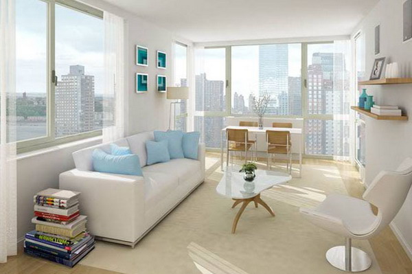 Townsend Living Room &ndash; Manhattan Apartments for rent
