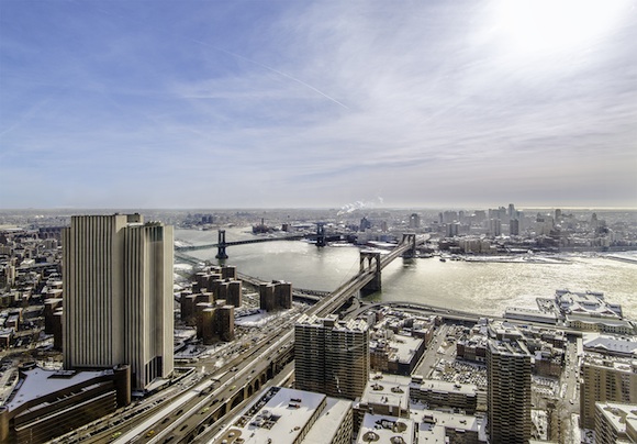 View from downtown Manhattan, overlooking Brooklyn