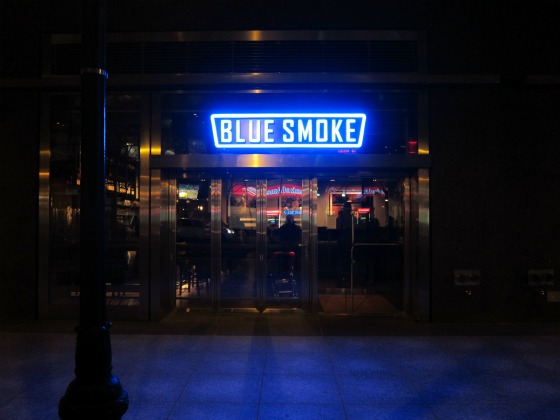 Blue Smoke in Manhattan's Battery Park City