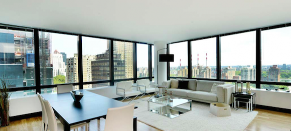 View from the living room at an apartment in Two Sutton Place North in the Upper East Side