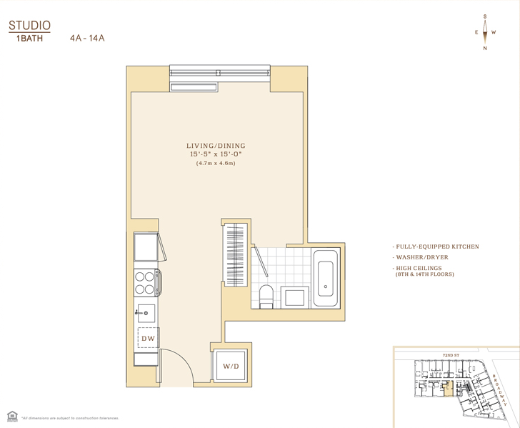 200 West 72nd Street rentals The Corner Apartments for