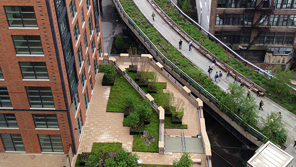 The Abington House sits next to The High Line