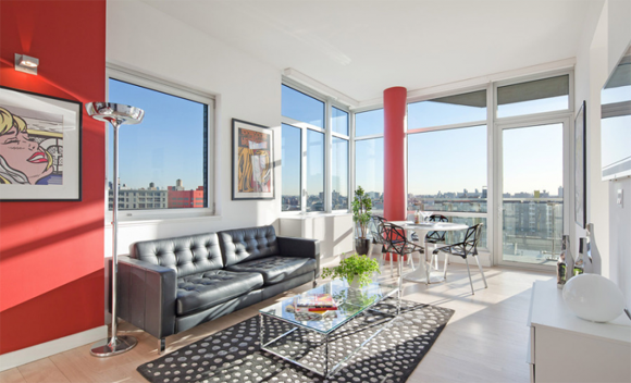 Interior of a 163 Washington Avenue luxury apartment.