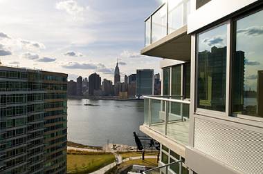 Breathtaking views of Manhattan from new Long Island City rental. 