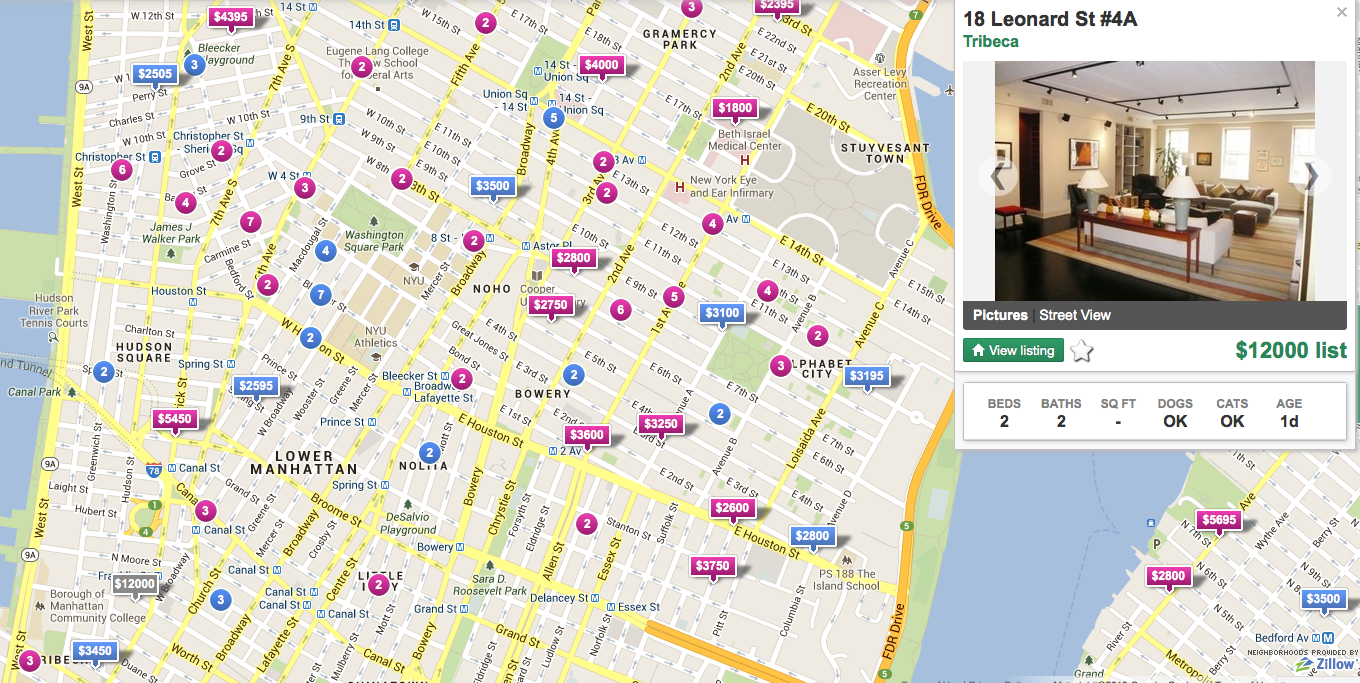 Tribeca Map